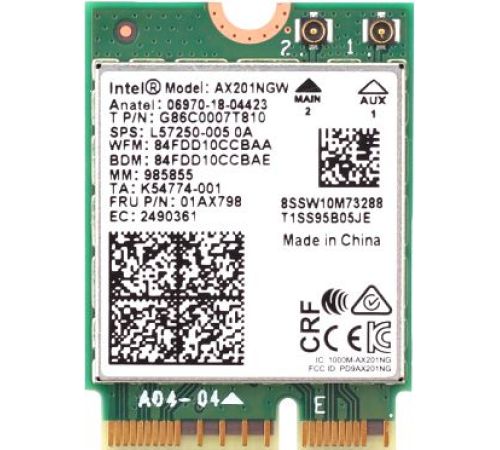 Wi-Fi/Bluetooth адаптер Intel AX201NGWGNVW