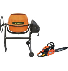 Бетономешалка Garvill БСЭ-140 + Бензопила цепная CS45K