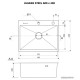 Кухонная мойка Ulgran Steel 60x45 брашированная сталь