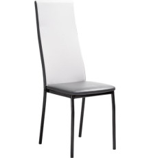 Стул Woodville Mirilis белый полимер/серый полимер/темный мусс