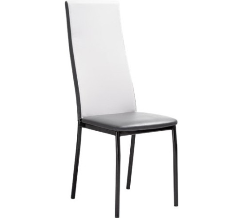 Стул Woodville Mirilis белый полимер/серый полимер/темный мусс