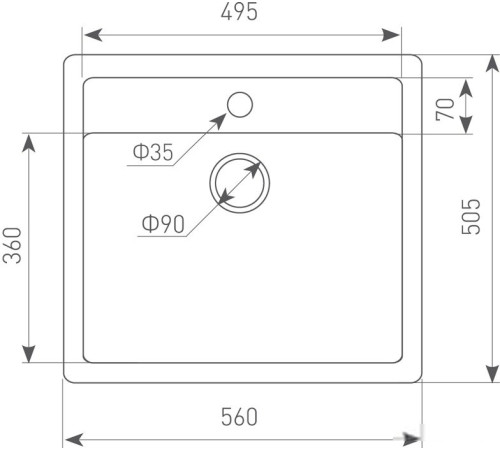 Кухонная мойка Zigmund & Shtain Platz 560 молодое шампанское