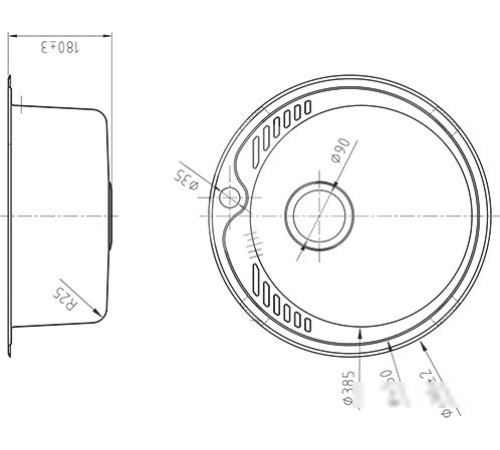 Кухонная мойка IDDIS Suno SUN49S0i77