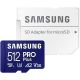 Карта памяти Samsung PRO Plus microSDXC 512GB MB-MD512SA/EU с адаптером