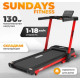 Электрическая беговая дорожка Sundays Fitness Middle Line T7F Plus черный/красный