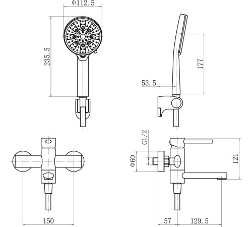 Смеситель Fashun A53034