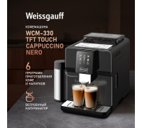 Кофемашина Weissgauff WCM-330 TFT Touch Cappuccino Nero