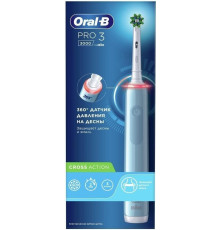Электрическая зубная щетка Oral-B Pro 3 3000 Cross Action D505.513.3 голубой