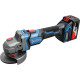 Угловая шлифмашина DongCheng DCSM04-125 Type EM с 2-мя АКБ, кейс