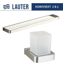 Набор аксессуаров для ванной Lauter 21SH7061 + 21SH8371 Chrome, 2 предмета