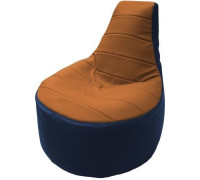 Кресло-мешок Flagman Трон Т1.3-15 оранжевый/синий