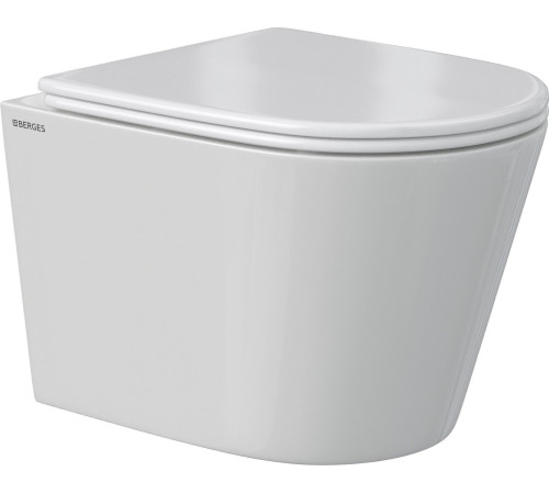 Унитаз подвесной Berges Wasserhaus Vita Rimless 043375 с сиденьем