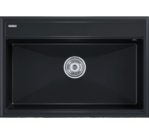 Кухонная мойка Paulmark Stepia 80 PM117551-BLM черный металлик