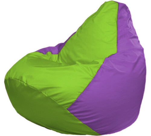 Кресло-мешок Flagman Груша Макси Г2.1-158 сиреневый/салатовый
