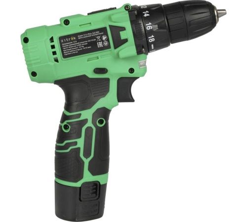 Дрель-шуруповерт Zitrek Green 12-Li Plus 083-1114 с 2-мя АКБ