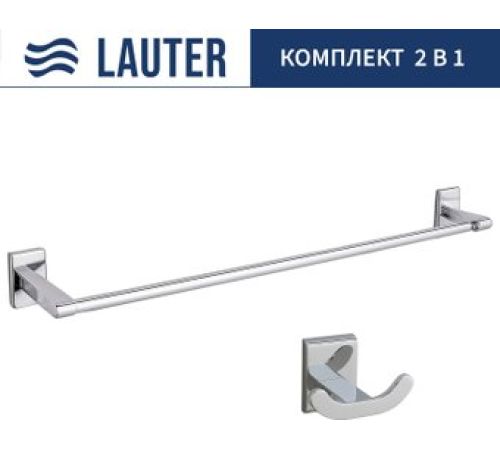 Набор аксессуаров для ванной Lauter 21SH8391 + 21SH9091 Chrome, 2 предмета