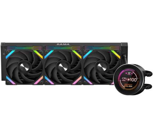 Система жидкостного охлаждения для процессора Sama Q60 360 черный