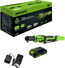 Трещотка Greenworks GD24RW 3804007CUA с 1-им АКБ, сумка