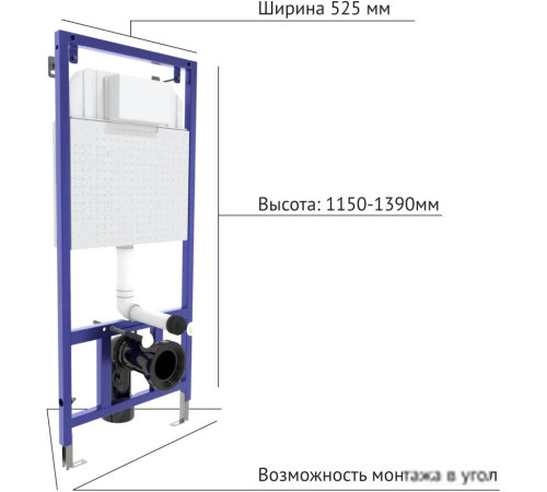Унитаз подвесной Berges Wasserhaus Ventas Rimless + Ventas Slim SO + Novum 525 + О2 043240