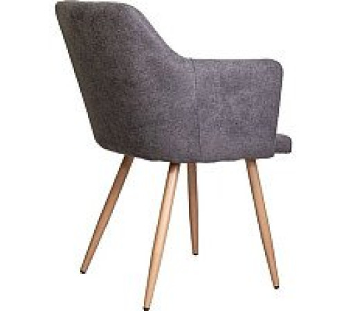 Стул с подлокотниками AksHome Brit темно-серая ткань 1701-30/дуб