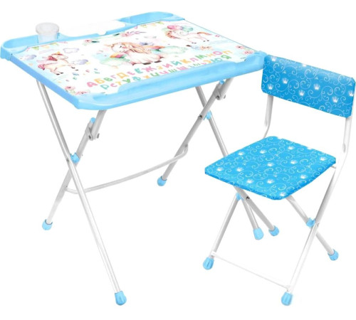 Детский стол Nika Наши детки с единорогом КНД4-М/1