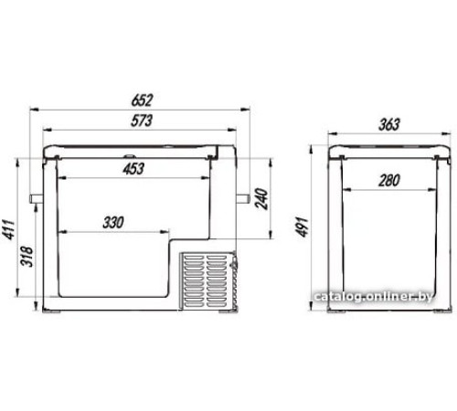 Компрессорный автохолодильник Alpicool C50 без адаптера 220В
