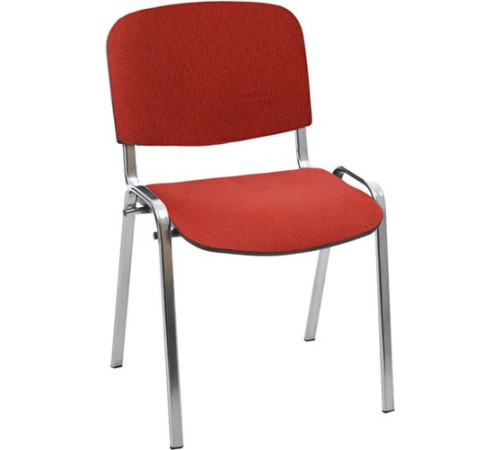 Офисный стул Helmi Изо HL-F01 359857 хром/ткань красная с черным