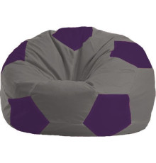 Кресло-мешок Flagman Мяч Стандарт М1.1-352 серый/фиолетовый