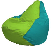 Кресло-мешок Flagman Груша Макси Г2.1-182 бирюзовый/салатовый