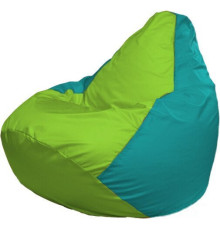 Кресло-мешок Flagman Груша Макси Г2.1-182 бирюзовый/салатовый