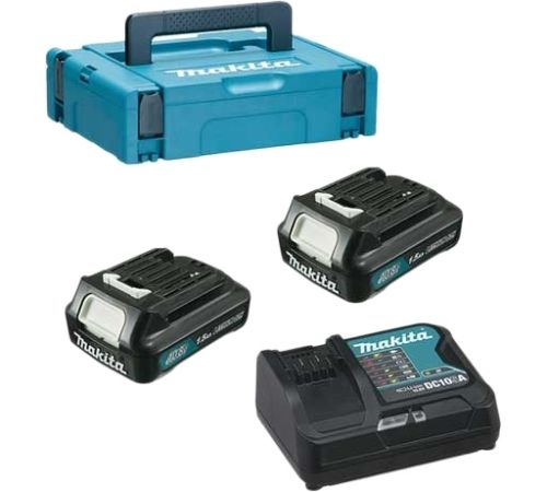 Аккумулятор с зарядным устройством Makita BL1016 + DC10SB 12В/1.5 Ah + 10.8-12В