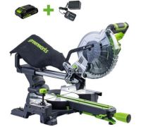 Торцовочная пила Greenworks GD24MS216 1501707UA с 1-им АКБ