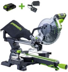 Торцовочная пила Greenworks GD24MS216 1501707UA с 1-им АКБ