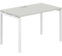 Офисный стол Norden 1200х700х750 SG.204.SH.44.WH белый/серый бархат