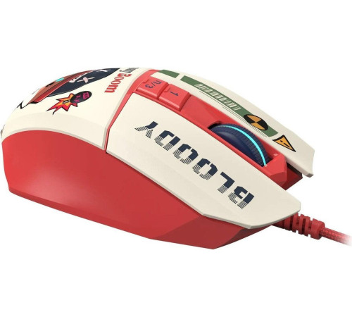 Игровая мышь A4Tech Bloody W63 Max Proxy Boom бежевый/красный