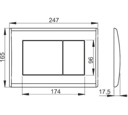 Панель смыва Alcaplast M272