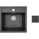 Кухонная мойка БелЭворс Rio антрацит, без сифона