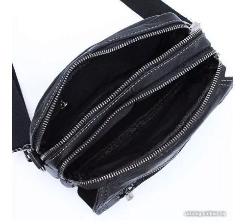 Мужская сумка Poshete 252-5997-BLK черный