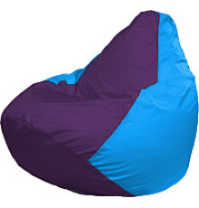 Кресло-мешок Flagman Груша Медиум XL Г1.1-74 фиолетовый/голубой