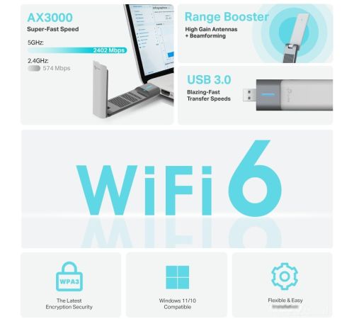 Wi-Fi адаптер TP-Link Archer TX50UH