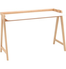 Стол Stool Group Pyramid 118x53 T-002-P белый/светлое дерево