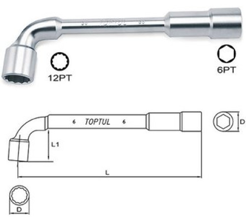 Ключ торцевой Toptul AEAE3232