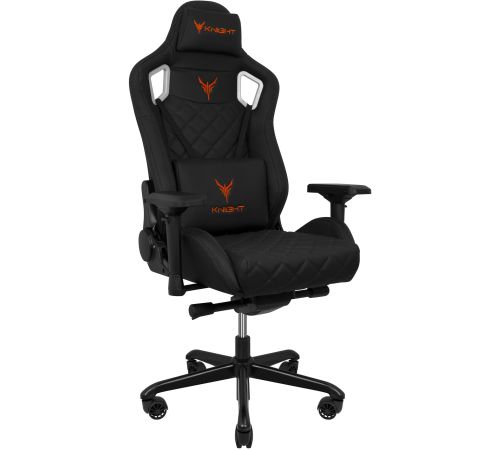 Игровое геймерское кресло Бюрократ Knight Titan черный ромбик/экокожа