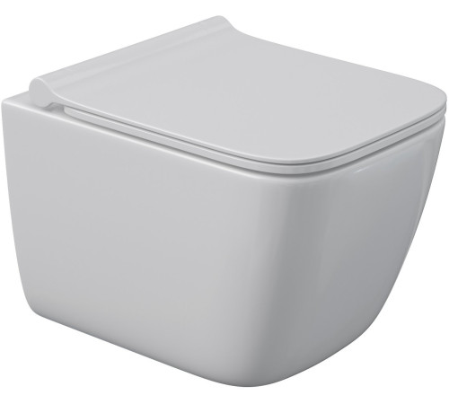 Унитаз подвесной Berges Wasserhaus Quattro S Rimless 043364 с сиденьем и кнопкой смыва