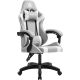 Игровое геймерское кресло Defender Ortos серый/белый