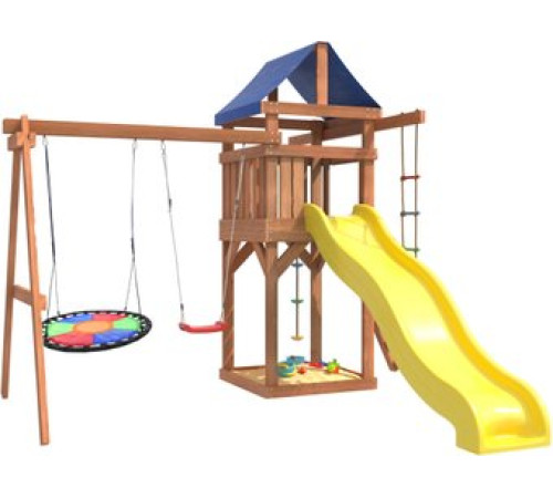 Игровой комплекс National Tree Company Качели лодочка и гнездо Свиби IgroWoods ДП-8