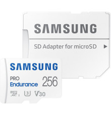 Карта памяти Samsung PRO Endurance+ microSDXC 256GB с адаптером