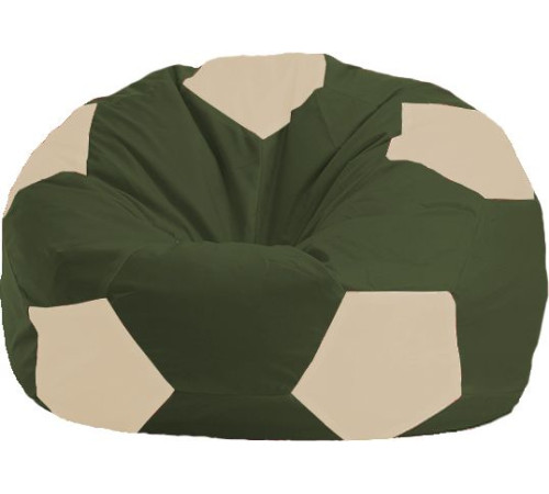 Кресло-мешок Flagman Мяч Стандарт М1.1-54 темно-оливковый/светло-бежевый