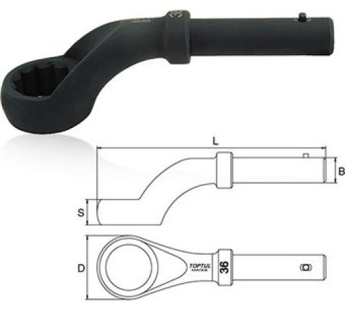 Ключ накидной Toptul AAAV2727