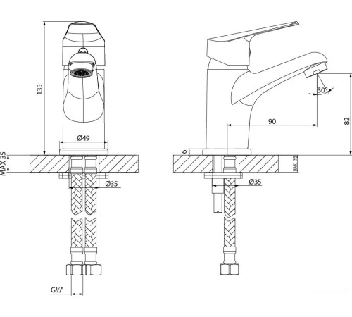 Смеситель Lemark LM6506C
